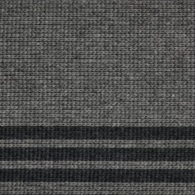 Cotton Three Stripe - Charcoal CS308