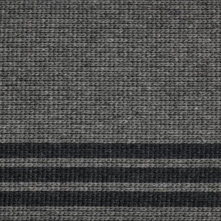 Cotton Three Stripe - Charcoal CS308