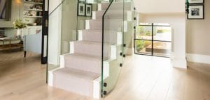 1. Wood_ 'Marseille' wide plank flooring Carpet_ Vogue Wilton Herringbone 'Stone'