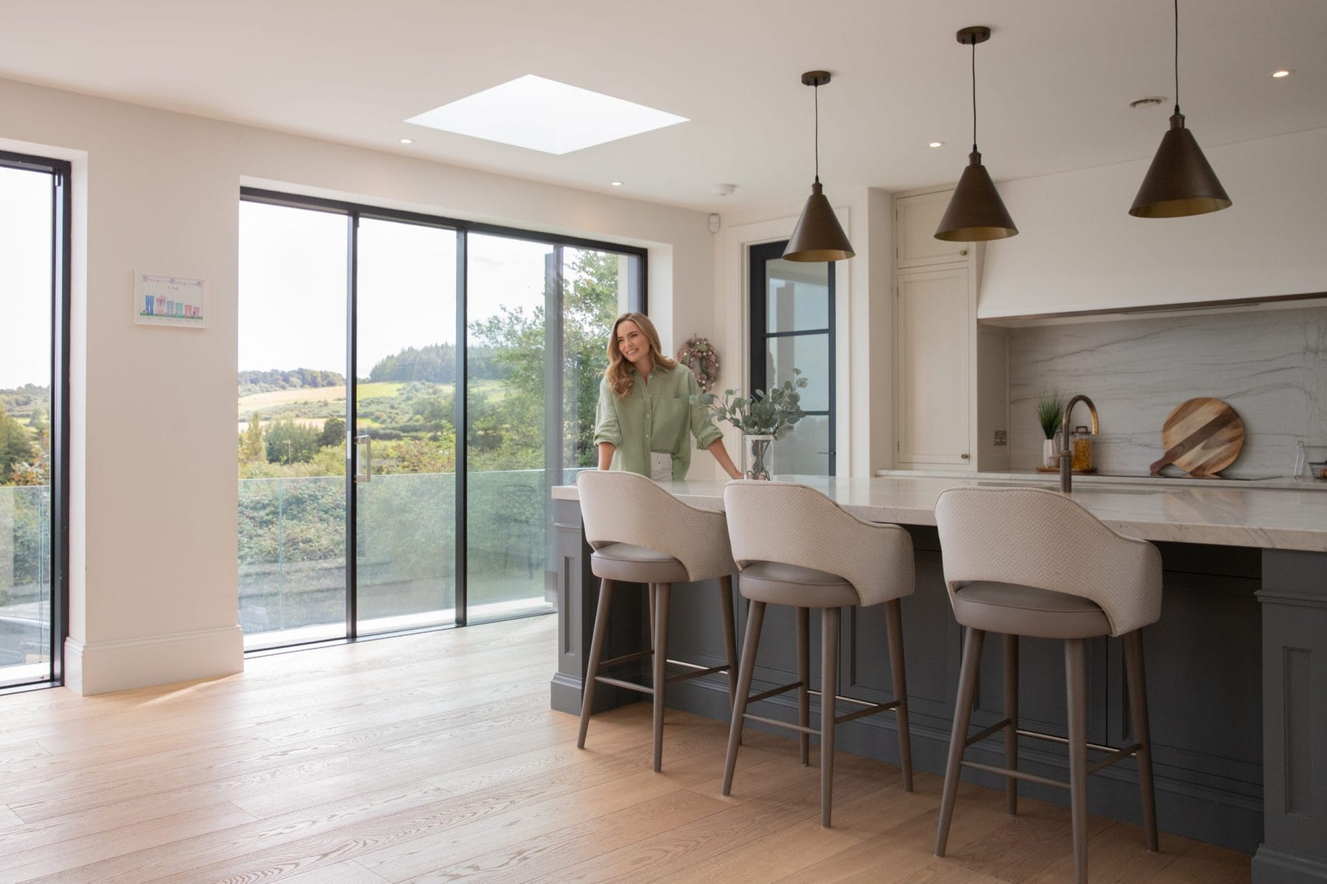 Hardwood flooring showroom